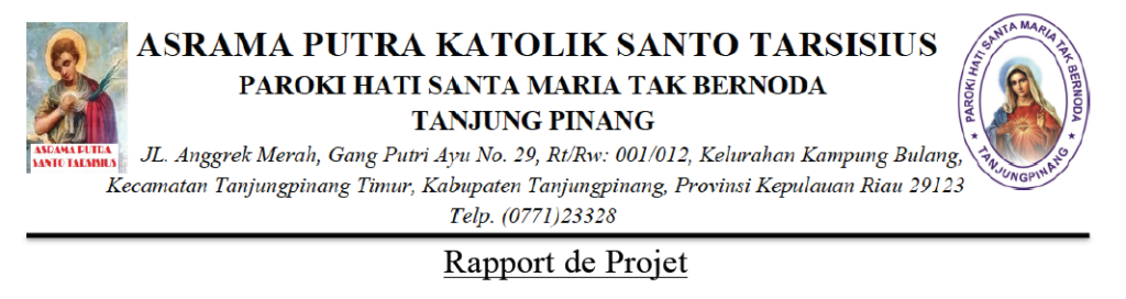 rapport projet indonesie